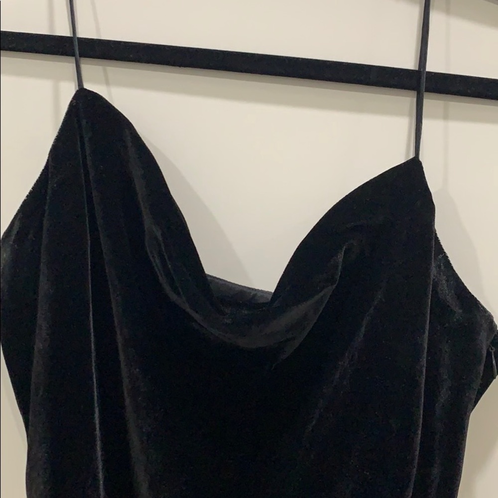 Cinq A Sept Black Velvet Ryder Dress Size 4 - Picture 7 of 8